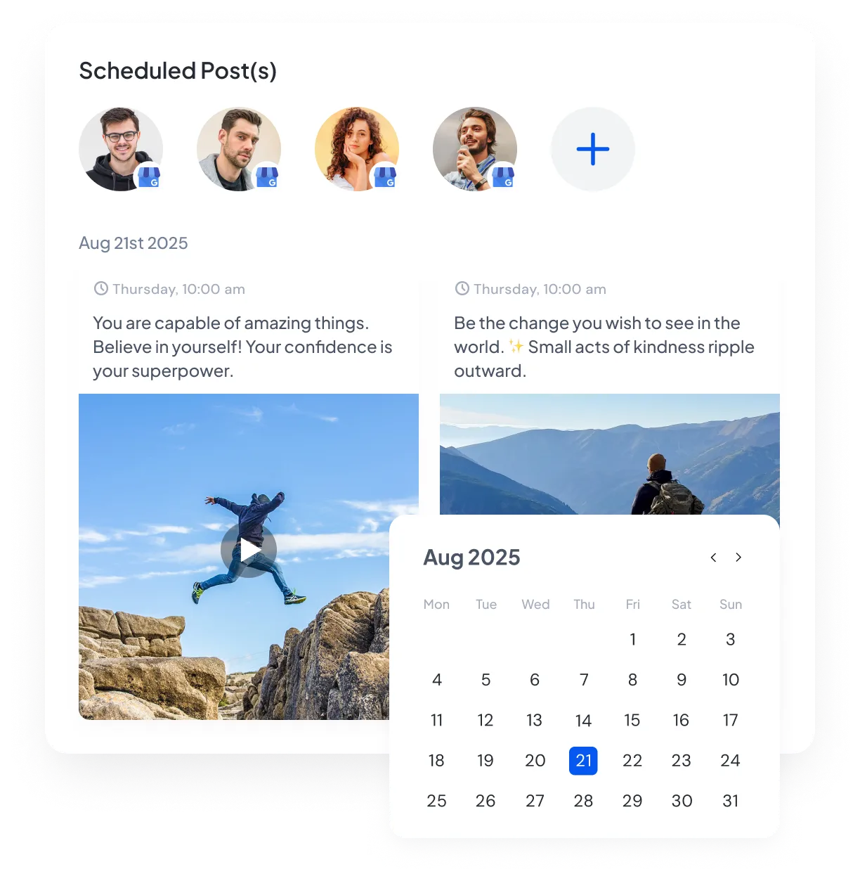 Google Business Profile posts scheduling